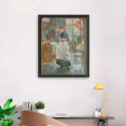 Kirklands Home Canvas Art|In the Dining Room 1875 Framed Canvas Art Print Multi