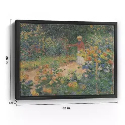 Kirklands Home Canvas Art|In the Garden Framed Canvas Art Print Green