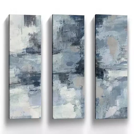 Kirklands Home Canvas Art|In The Indigo Clouds Canvas Art Prints, Set of 3