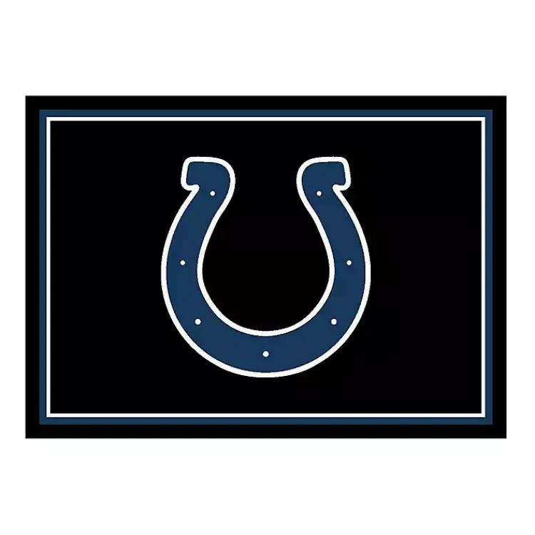 Kirklands Home Area Rugs|Indianapolis Colts Area Rug, 4x6 Black