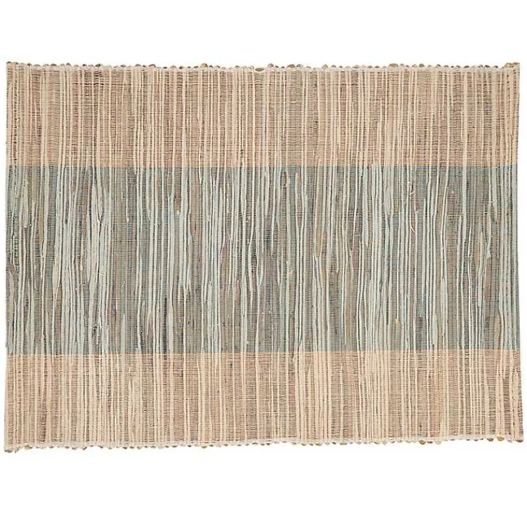 Kirklands Home Table Linens|Indigo Banded 4-pc. Placemat Set