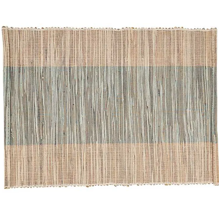 Kirklands Home Table Linens|Indigo Banded 4-pc. Placemat Set