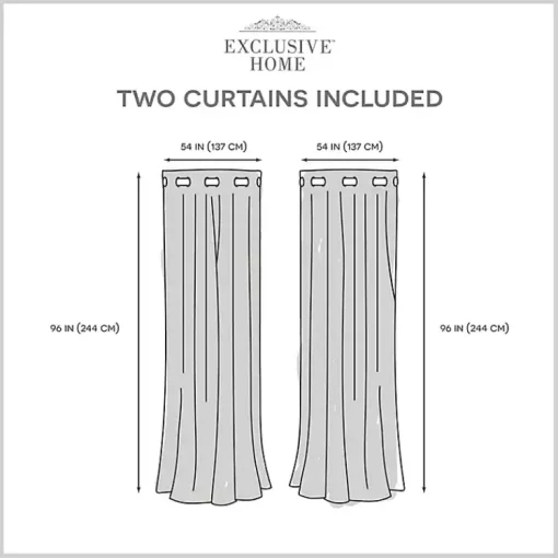Kirklands Home Curtains & Drapes|Indigo Floral 2-pc. Curtain Panel Set, 96 in.