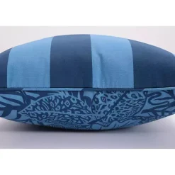 Kirklands Home Outdoor Cushions & Pillows|Indigo Island Reversible Outdoor Lumbar Pillow Blue