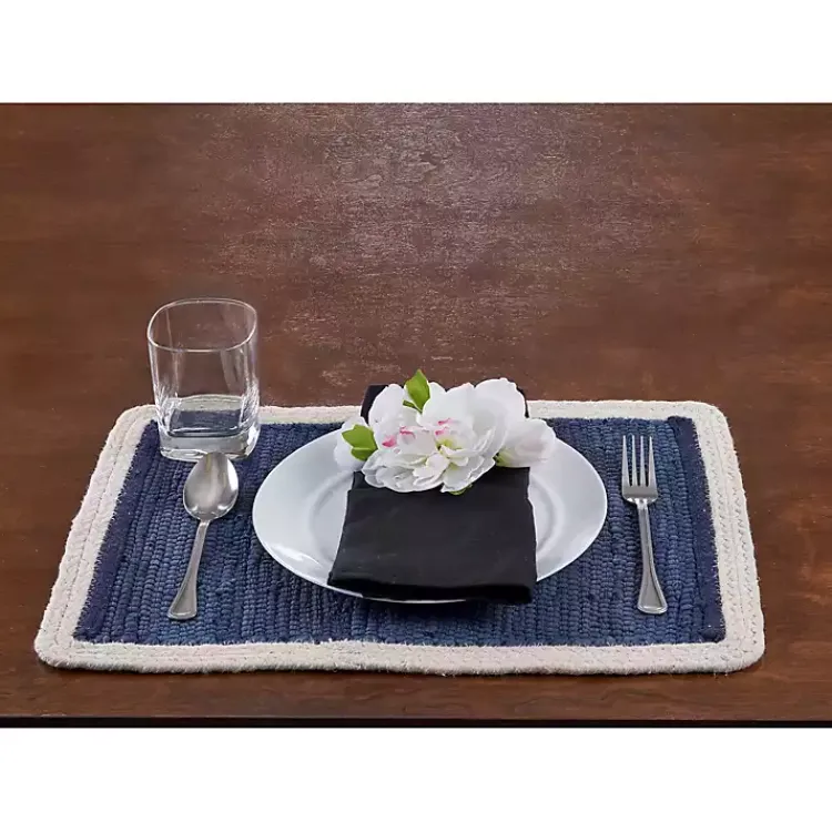 Kirklands Home Table Linens|Indigo Solid Placemats, Set of 4 Blue