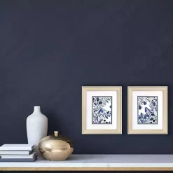 Kirklands Home Framed Art|Indigo Song Framed Art Prints, Set of 2