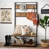 Kirklands Home Entryway Furniture|Industrial Metal and Barnwood Hall Tree