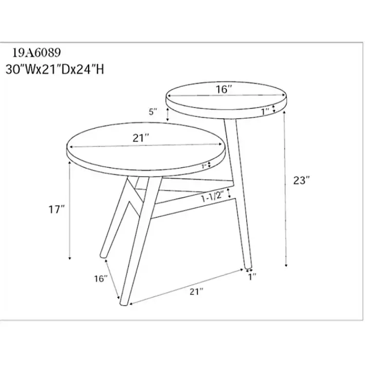 Kirklands Home Accent & End Tables|Industrial Two-Tiered Gunmetal Accent Table Brown