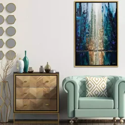 Kirklands Home Framed Art|Infinite Reflection Abstract Canvas Framed Art
