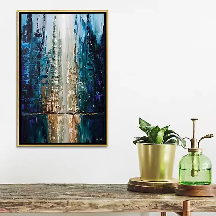 Kirklands Home Framed Art|Infinite Reflection Abstract Canvas Framed Art