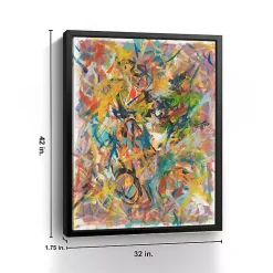 Kirklands Home Framed Art|Inside Out No. 2 Framed Giclee Canvas Art Print