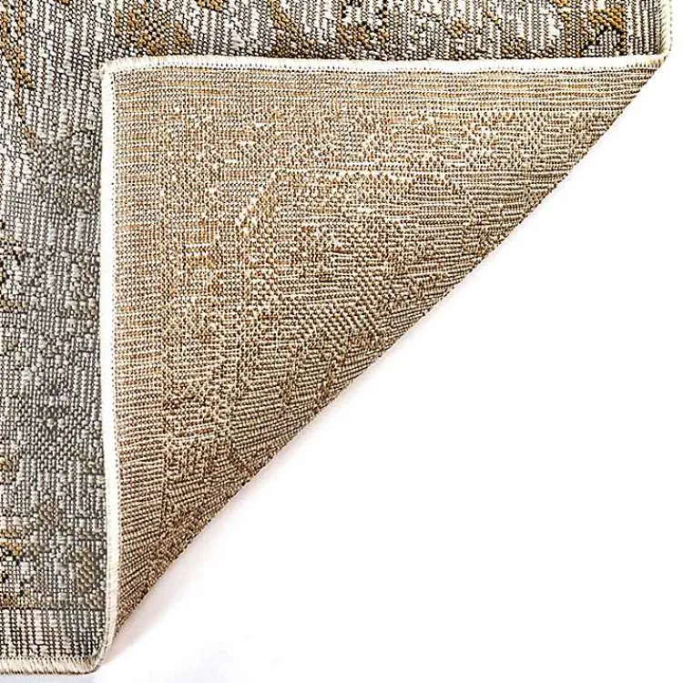 Kirklands Home Outdoor Rugs|Irene Yellow Daffodil Outdoor Area Rug, 4x7