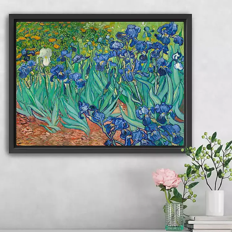 Kirklands Home Canvas Art|Irises Framed Canvas Art Print, 26x20 in.