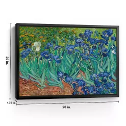 Kirklands Home Canvas Art|Irises Framed Canvas Art Print, 26x20 in.