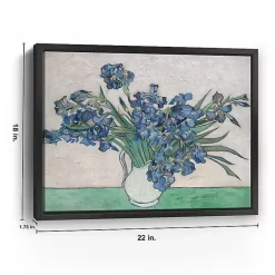 Kirklands Home Canvas Art|Irises II Framed Canvas Art Print, 22x18 in.