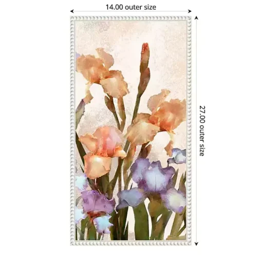 Kirklands Home Canvas Art|Irises Panel Framed Canvas Art Print
