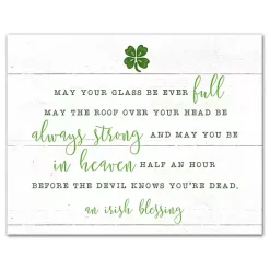 Hot Irish Blessing Canvas Art Print St Patricks Day Decorations