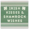Sale Irish Kisses & Shamrock Wishes Canvas Art Print St Patricks Day Decorations