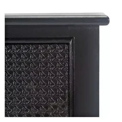 Kirklands Home Console Tables|Irma Textured Drawers Console Table Black
