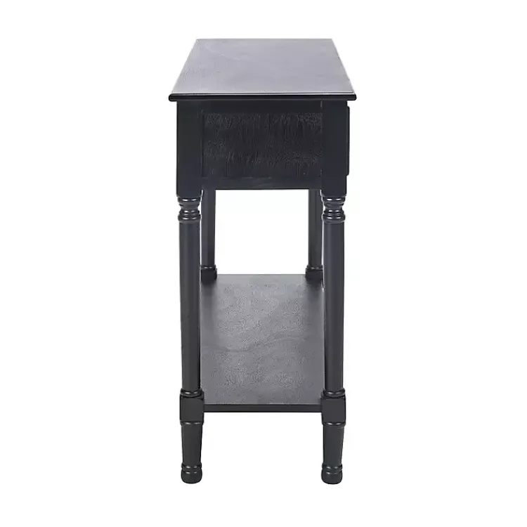 Kirklands Home Console Tables|Irma Textured Drawers Console Table Black