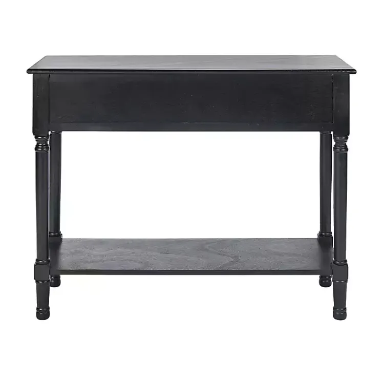Kirklands Home Console Tables|Irma Textured Drawers Console Table Black