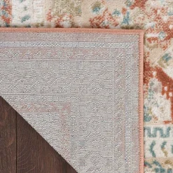 Kirklands Home Area Rugs|Irsia Rust Traditional Serged Runner, 2x8