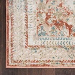 Kirklands Home Area Rugs|Irsia Rust Traditional Serged Runner, 2x8