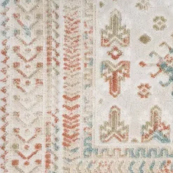 Kirklands Home Area Rugs|Irsia White Traditional Area Rug, 5x7