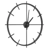 Kirklands Home Clocks|Isaac Black Modern Wall Clock