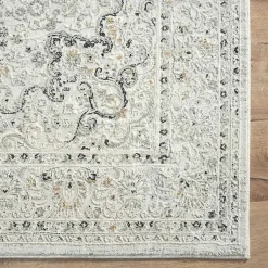 Kirklands Home Area Rugs|Isabella Gray and Ivory Area Rug, 5x7