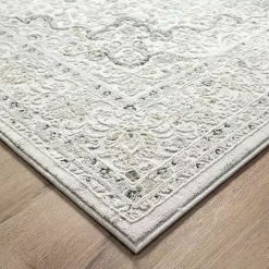 Kirklands Home Area Rugs|Isabella Gray and Ivory Area Rug, 5x7