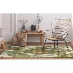 Kirklands Home Outdoor Rugs|Island Leaf Outdoor Rug, 4x7 Multi
