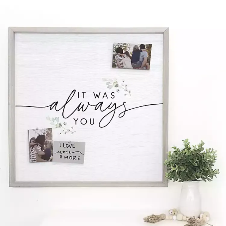 Kirklands Home Wall Quotes & Signs|It Was Always You Framed Wall Plaque White