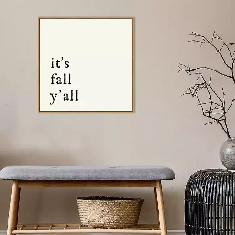 It's Fall Ya'll Poem Framed Wall Art Fall