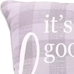 New It's Good to Be Home Plaid Pillow Pillows