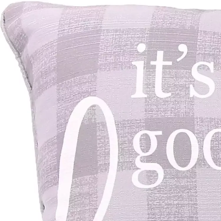 New It's Good to Be Home Plaid Pillow Pillows