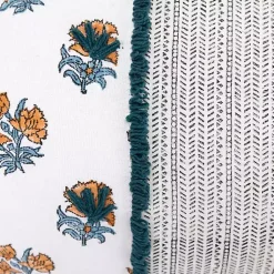 Online Ivory & Multicolor Botanical Lumbar Pillow Pillows