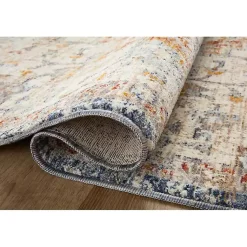 Kirklands Home Area Rugs|Ivory and Blue Bergamo Area Rug, 5x7