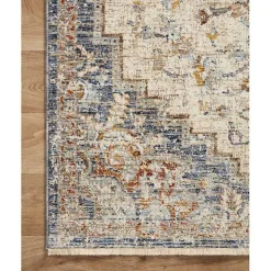 Kirklands Home Area Rugs|Ivory and Blue Bergamo Area Rug, 5x7
