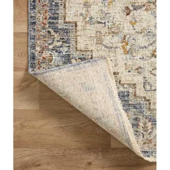 Kirklands Home Area Rugs|Ivory and Blue Bergamo Area Rug, 6x9