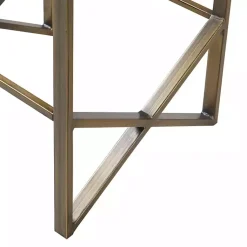 Kirklands Home Bar Stools & Counter Height Stools|Ivory and Gold Backless Counter Stool White