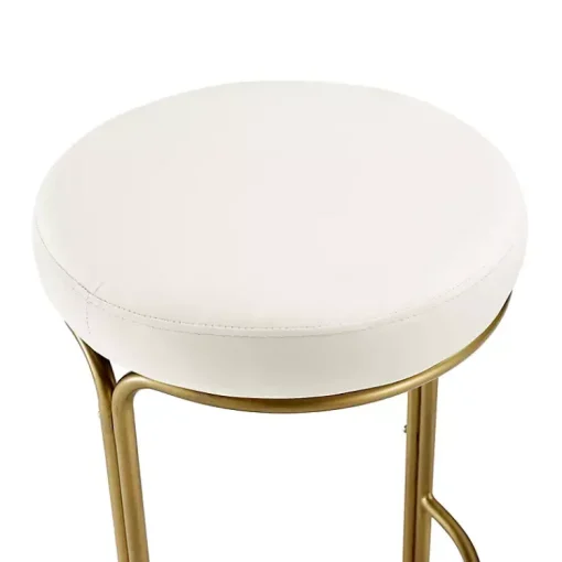 Kirklands Home Bar Stools & Counter Height Stools|and Gold Carson Counter Stools, Set of 2 Ivory
