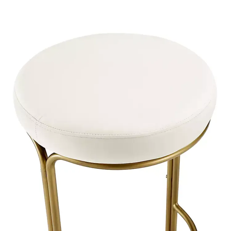 Kirklands Home Bar Stools & Counter Height Stools|and Gold Carson Counter Stools, Set of 2 Ivory