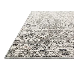 Kirklands Home Outdoor Rugs|Ivory and Gray Column Outdoor Area Rug, 5x7