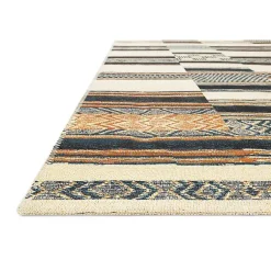 Kirklands Home Outdoor Rugs|Ivory and colored Tribal Outdoor Rug, 5x7 Multi