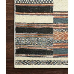 Kirklands Home Outdoor Rugs|Ivory and colored Tribal Outdoor Rug, 5x7 Multi