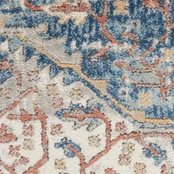 Kirklands Home Area Rugs|Ivory Antique Diamond Medallion Runner, 2x7