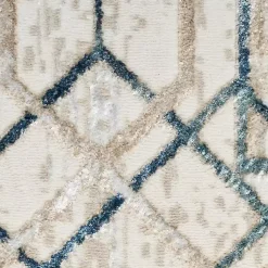 Kirklands Home Area Rugs|Art Deco Bordered Area Rug, 7x9 Ivory