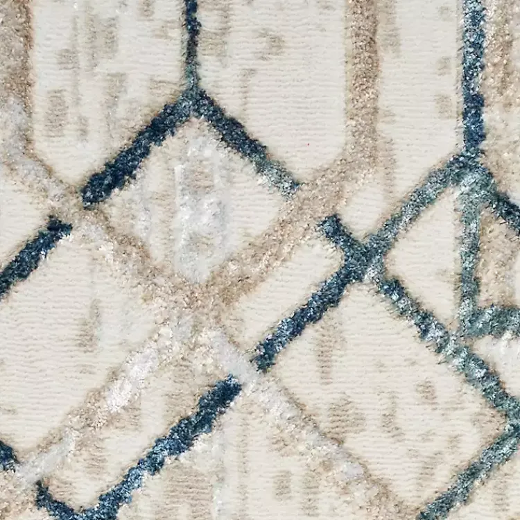 Kirklands Home Area Rugs|Art Deco Bordered Area Rug, 7x9 Ivory