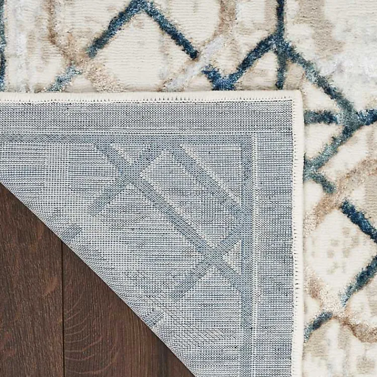 Kirklands Home Area Rugs|Art Deco Bordered Area Rug, 7x9 Ivory